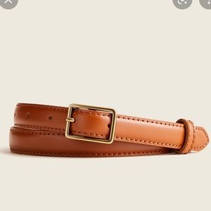 NEW J Crew Slim Belt in Italian Leather